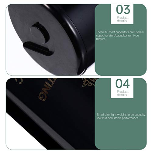 VILLCASE Peças de Reposição Do Capacitor de Partida Do Motor 216-259Uf 220V Capacitor de Partida