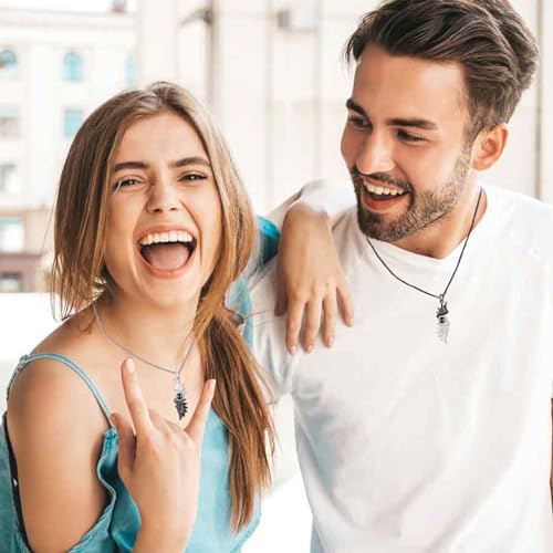 Matching Necklace for Couples 925 Sterling Silver I Love You Projection Necklace 100 Languages Angel Wings Pendant for Couples Anniversary Birthday Jewelry Gifts for Him Her3