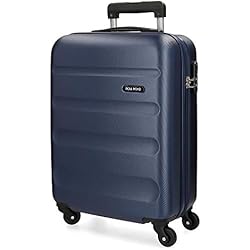 Maletas Talento Roll Road Flex Maleta de cabina Azul 38x54x20 cms Rígida ABS Cierre combinación 35L 2,5Kgs 4 Ruedas Equipaje de Mano