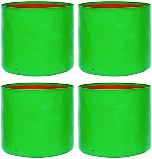 GLORITA Organics HDPE 250 GSM Grow Bag for Plants | 15 x 15 Inch Heavy Duty Reusable Garden Planter Bags for Terrace, Balc...