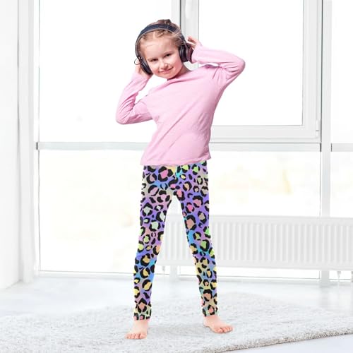 Girls Leggings Yoga Pants Tights Trousers for Kids Butterfly Cat Cheetah Cow..3