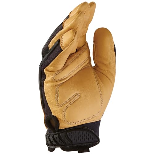 Klein Tools 60188 Work Gloves, Professional Grade Leather Gloves with Knuckle and Finger Protection, Thumb Reinforcement, Mesh Back, Large - Image 5