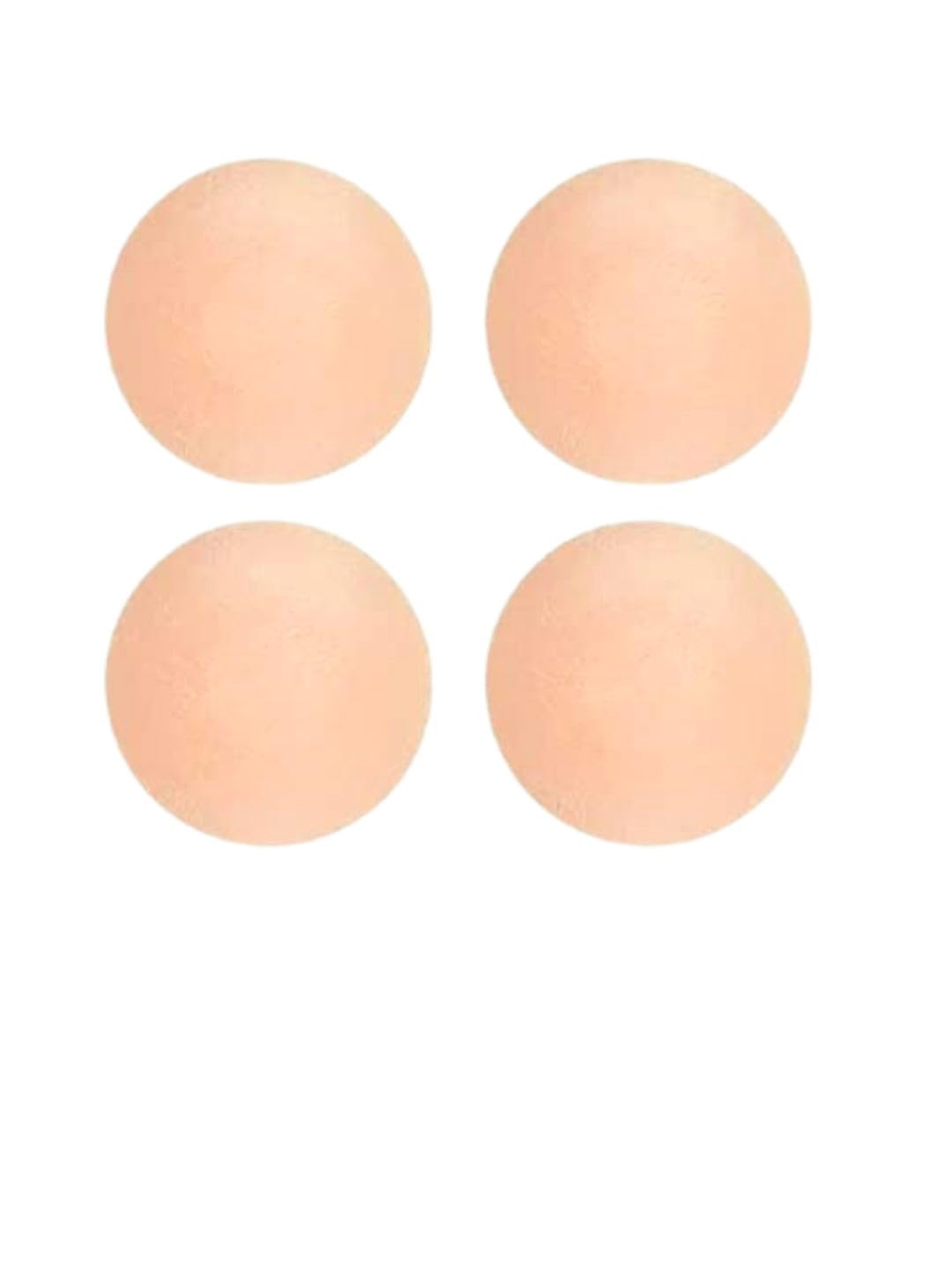 Reusable Silicone Nipple Pasties for Women - Thin, Skin-Friendly Adhesive Pads for Under Bra - Breast Cap Cover for Girls - 2 Pairs Beige-image-12