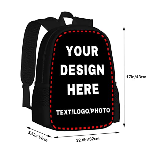 Midkepf Custom Backpack For Mens Womens, Personalized Backpacks With Photo Text, Customize Casual Laptop Backpack For Travel Camping 17In #TOP1