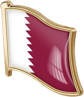 vmcoatdu Country Flag Pin Badge International Travel Brooch Metal Alloy Souvenir Pin for Hat Clothes Backpack