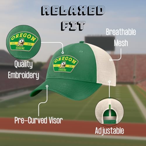 Oregon University Hat Classic Relaxed Fit Mesh Trucker miniatura 5