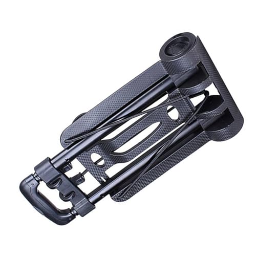Generic Carretilla de Mano Plegable Estable con Plataforma Rodante Plegable con 2 Ruedas, Capacidad de Carga de 110 Libras, Traje para el Hogar, Oficina, Almacén, Viajes, Negro, 17x9 Pulgadas