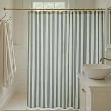 Beautiful Striped Boho Shower Curtain for Your Bathroom - Stylish 72x72 Sage Green Curtain That Fits Perfectly with Any Bath Decor - Modern & Elegant, Ideal for Brightening Up Your Bathroom at Home