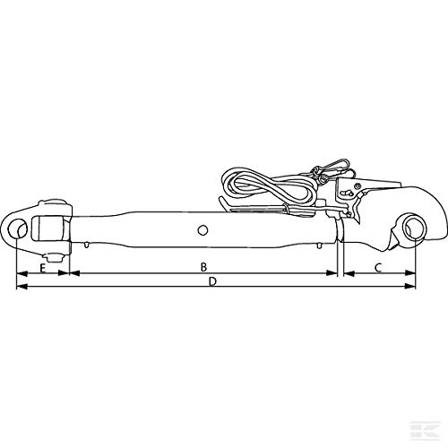Kramp Oberlenker Gabel/Haken 450, M36 Kat.3/3 TLC4503632033KR | 8716106847914