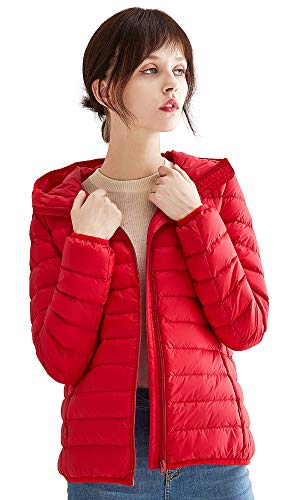 VUTOLEE Women Lightweight Down Jacket Hooded - Packable Ultralight Down Hooded Puffer Coat