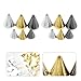 Homoyoyo 3 Boxes Punk Nail Art Decorations Flat-back Cone Metal Rivet Studs Retro Gothic Nail Jewelry Charms for DIY Manicure Halloween Party