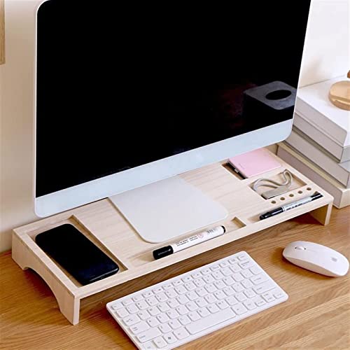 WYDMBH Monitor Stand Riser Monitor Stand, Computer Monitor Riser, Houten Desktop Stand Voor Laptop TV Computerscherm… - Image 3