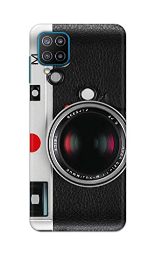 Image of Printed Hard Back Cover Case for Samsung Galaxy F12 Back Cover (Vintage Camera) -702