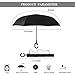 AmaGo Windproof Inverted Umbrella – UV Protection Double Layer Reverse Folding Long Self Standing Umbrella with C-Shape Handle for Car Rain Outdoor Travel(Red)