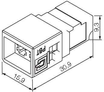 Insert fibre optique LC Weidmüller monomode de haute précision allemande - 2