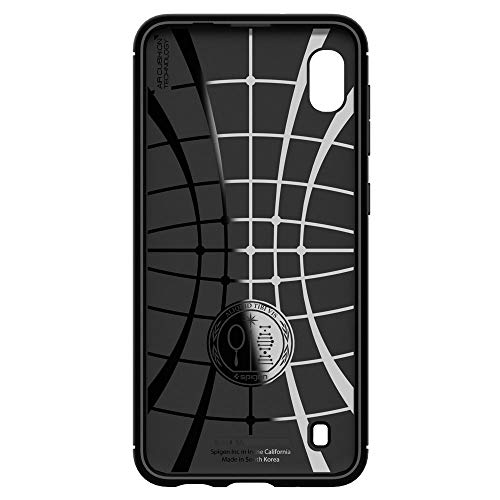 Image of Spigen Rugged Armor | Samsung Galaxy A10 Case [Air Cushion Protection] [Flexible] Galaxy A10 Back Cover | TPU - Matte Black