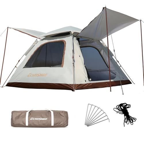 EchoSmile �����^�b�`�e���g 4�l�p �^�[�v�|�[���t�� �|�b�v�A�b�v�� �ȒP�g�� �h���h�� ���[�ȒP 3000mm �ϐ��� UV�J�b�g 99�� �h��l�b�g�t�� �L�����v �Ƒ��p�e���g �h�� �y�ʐ݌v �t�@�~���[