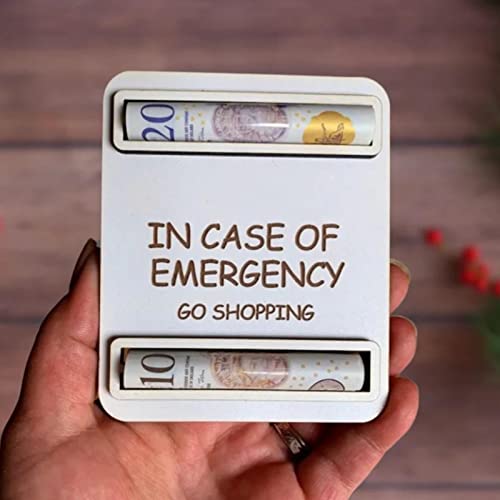 Feliz Natal Cartão Comemorativo,Porta-cartões do dinheiro de Bell dos cervos de Santa do Natal - Tit