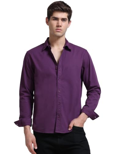 Image of StitchX Men's Full Sleeve Core Essentials Twill Over-Dyed Shirt XS-2XL