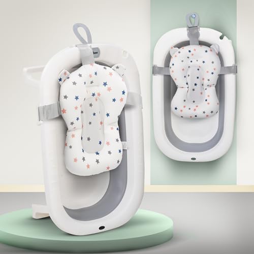 Baybee Kids Bath Tub for Baby Mini Swimming Pool for Kids, Foldable Bathtub for Baby with Anti Skid Base, Support Cushion & Drainer | Baby Bath tub for Kids 0 to 3 Years Boy Girl (Grey) Baybee Kids Bath Tub for Baby Mini Swimming Pool for Kids, Foldable Bathtub for Baby with Anti Skid Base, Support Cushion & Drainer | Baby Bath tub for Kids 0 to 3 Years Boy Girl (Grey)