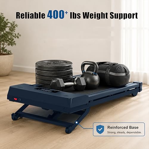 Image of PACEROCKER Walking Pad Treadmill for Home & Office, 9-Level 12% Auto Incline, 450 lbs Capacity, Built-in Bluetooth Speaker, Compact Under Desk Treadmill for Walking & Hiking