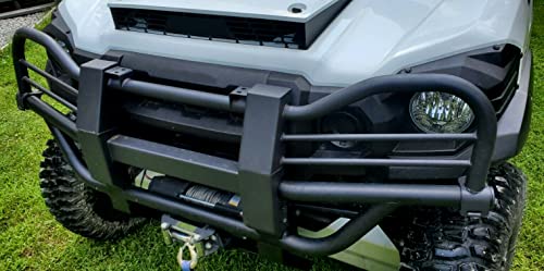 Hecasa Grille Guard Compatible With 2015-2022 Kawasaki Mule Pro Fx Fxt Dx Dxt Replacement For 99994-0412 Front Bumper Protector Brush Guard Steel Black #TOP3