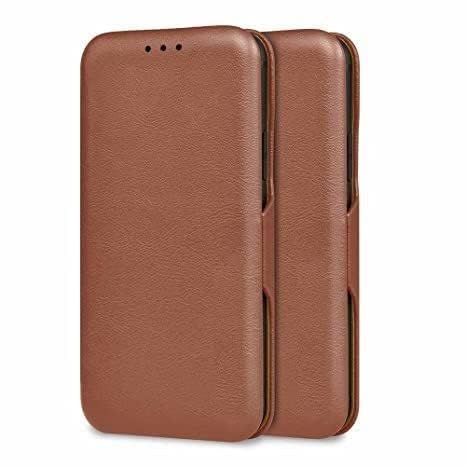 The Little Shop Flip Cover for Moto Edge 50 Fusion 5G / Moto G96 5G||Executive Classy Slim fit Artificial Leather Wallet flip Cover Cover with Magnetic Closure||in-Built Stand||Card Slot||Brown