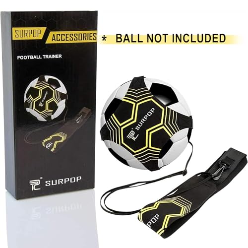 Soccer/Volleyball/Rugby Trainer, Football Kick Throw Solo Practice Training Aid Control Skills Adjustable Waist Belt for Kids Adults - Image 3