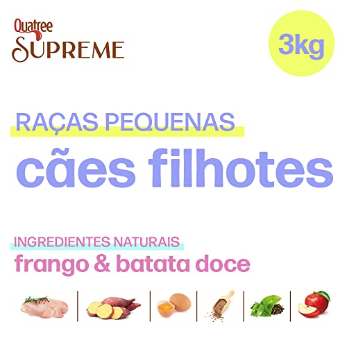Ração Quatree Supreme para Cães Filhotes de Raças Pequenas - 3kg