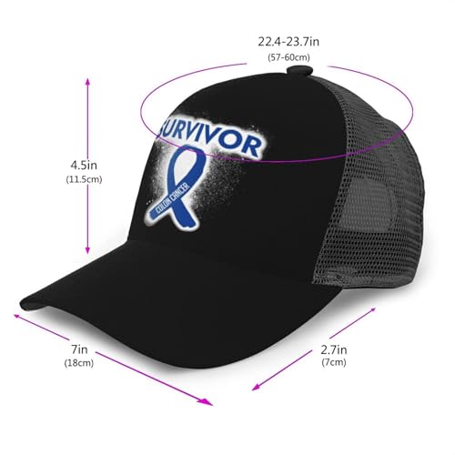 Colon Cancer Survivor Unisex Mesh Baseball Caps - Classic Adjustable Hat2