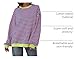 TERIVEEK Women Oversized Striped Color Block Long Sleeve Crew Neck Sweatshirt Casual Loose Pullover Y2K Shirt Top Pink