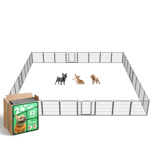 FXW Aster Dog Playpen Designed for Yard, 24inch 32 Panels