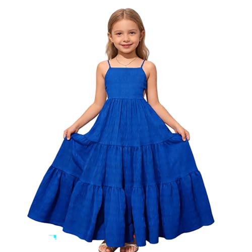 Robe été fille chic chic et décontractée avec ourlet à volants