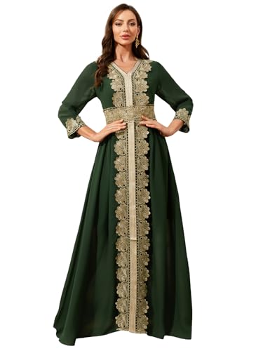 Women's Muslim Abaya Kaftan Dress