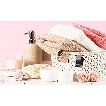 Heim24h - Handtuch-Set 3-teilig, 1 Badetücher, 70 x 140 cm, 2 Handtücher, 50 x 100 cm, Silber, weich, saugfähig und schnell trocknend, 100% Baumwolle, 550 g/m², Oeko-TEX® Zertifiziert – Bild 6