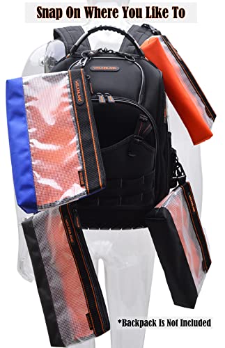 4PCS 13" Zipper Clear Tool Pouch, Small Tool bag organizer, Mini tool bag