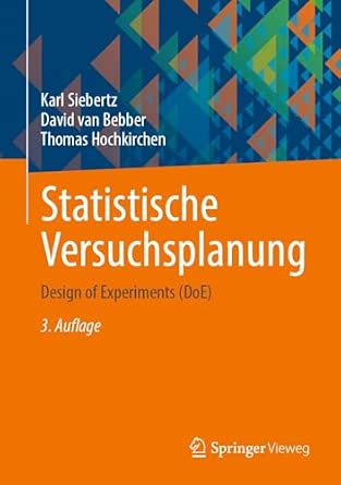 Statistische Versuchsplanung: Design of Experiments 3. Auflage 2026 Edition-Wow! eBook