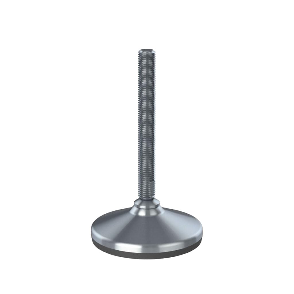 Pie de nivelación inoxidable 16x150x105 mm base y almohadilla antivibración 2200kg-Set de 4