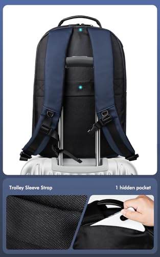 Image of Gelrova LuminaPack X1 LED Backpack with Customizable Display, Expandable 20L to 25L, 15.6 Inch Laptop Compartment, Anti-Theft Design, Lightweight Hard Shell for Travel
