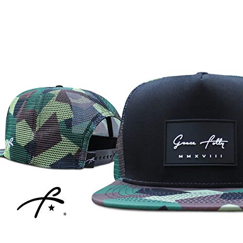 Grace Folly Trucker Hat For Men & Women. Snapback Mesh Caps (One Size, Modern Camo) #TOP2