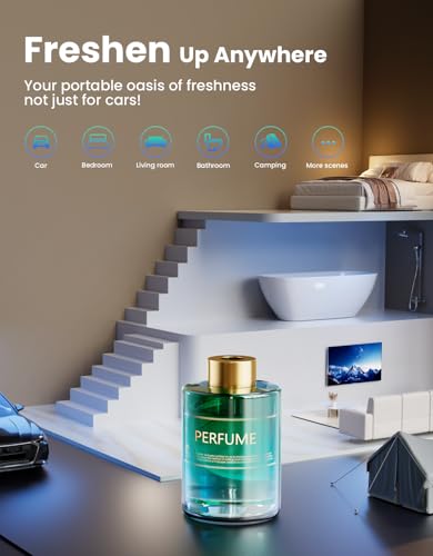 Image of TECXERLLON Smart Car Air Freshener Refill - Ocean, 120ml Long-Lasting