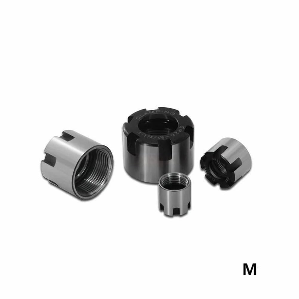 1pc ER8-ER32 M/UM Type Anti-Loosening Spring Collet Clamping Nut for CNC Machine Chuck - High Strength, Compact Devise,(M32x1.5)
