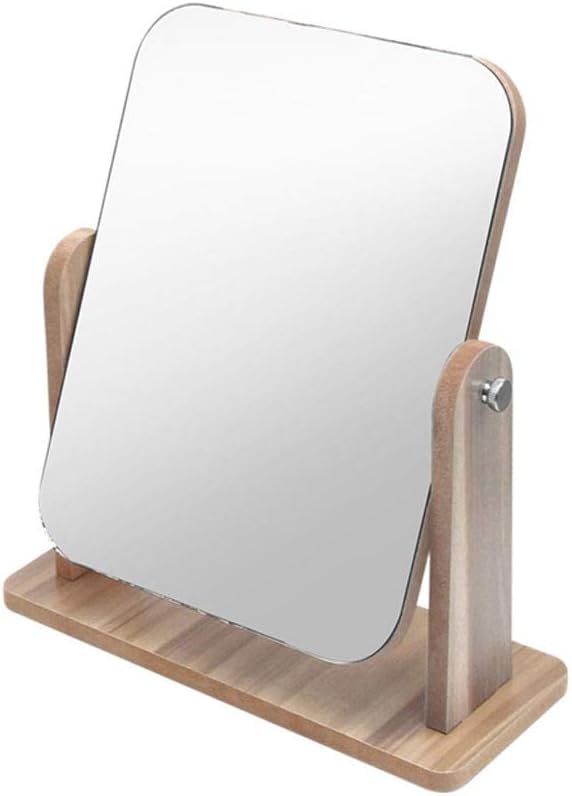 URBAN BOX Makeup Mirror with Natural Stand, 1X/3X Magnification Double Sided 360 Degree Swivel Magnifying Mirror Portable Table Desk Counter Top Mirror Makeup, Bathroom & Shaving Mirror-picture-46