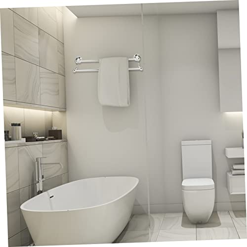 Porte-serviettes support polyvalent COLLBATH double barre mural 55cm - 7