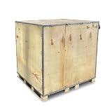 Sandbaggy Collapsible Wood Shipping Crate with Pallet (48' x 48' x 48') - 64 cu ft - Export Certified: Meets ISPM 15 Standards (18)