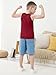 Gnodio 5 Pack Boys Tank Tops Boys Undershirts Kids Cotton Undershirts Tees Sleeveless Tank Tops Shirts for Kids 11-13Y