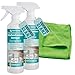 Produktbild HOTREGA Küchenfronten-Reiniger Hochglanz 2x 500 ml | Streifenfrei & pH-neutral | Für lackierte, foliert, glänzende Flächen | inkl. Microfasertuch
