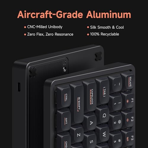 Image of IQUNIX Magi96 Low Profile Wireless Mechanical Keyboard - Full 100-Key Layout, Hot-Swappable, RGB Backlit, Full Aluminum, VIA Customizable, Mac /Windows /Linux, Tri-Mode