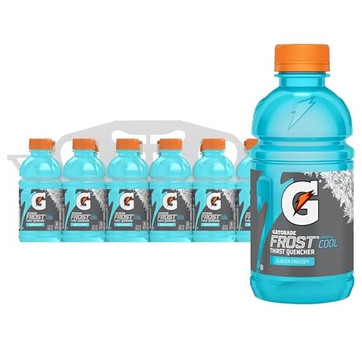 Gatorade Thirst Quencher Sports Drink, Frost Glacier Freeze, 12oz Bottles, 12 Pack, Electrolytes for Rehydration