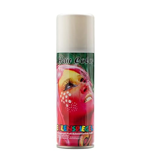 Eulenspiegel 819241 – Färg hårspray vit, 125 ml